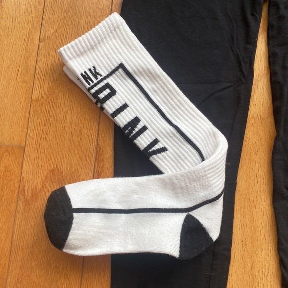 Victoria’s Secret PINK nation black xs leggings and socks - Picture 3 of 7